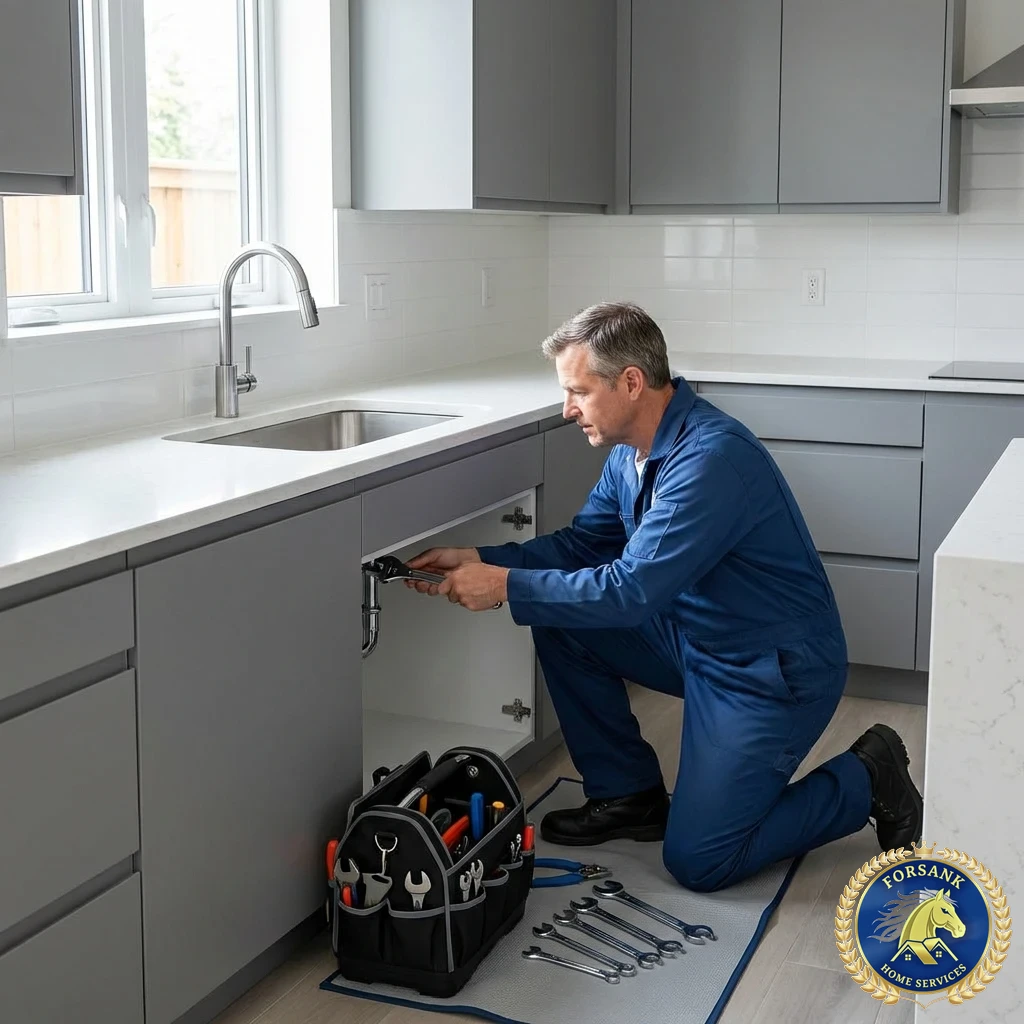 فني سباكة محترف من فــرســانـك يستخدم أحدث أجهزة الكشف في الدمام